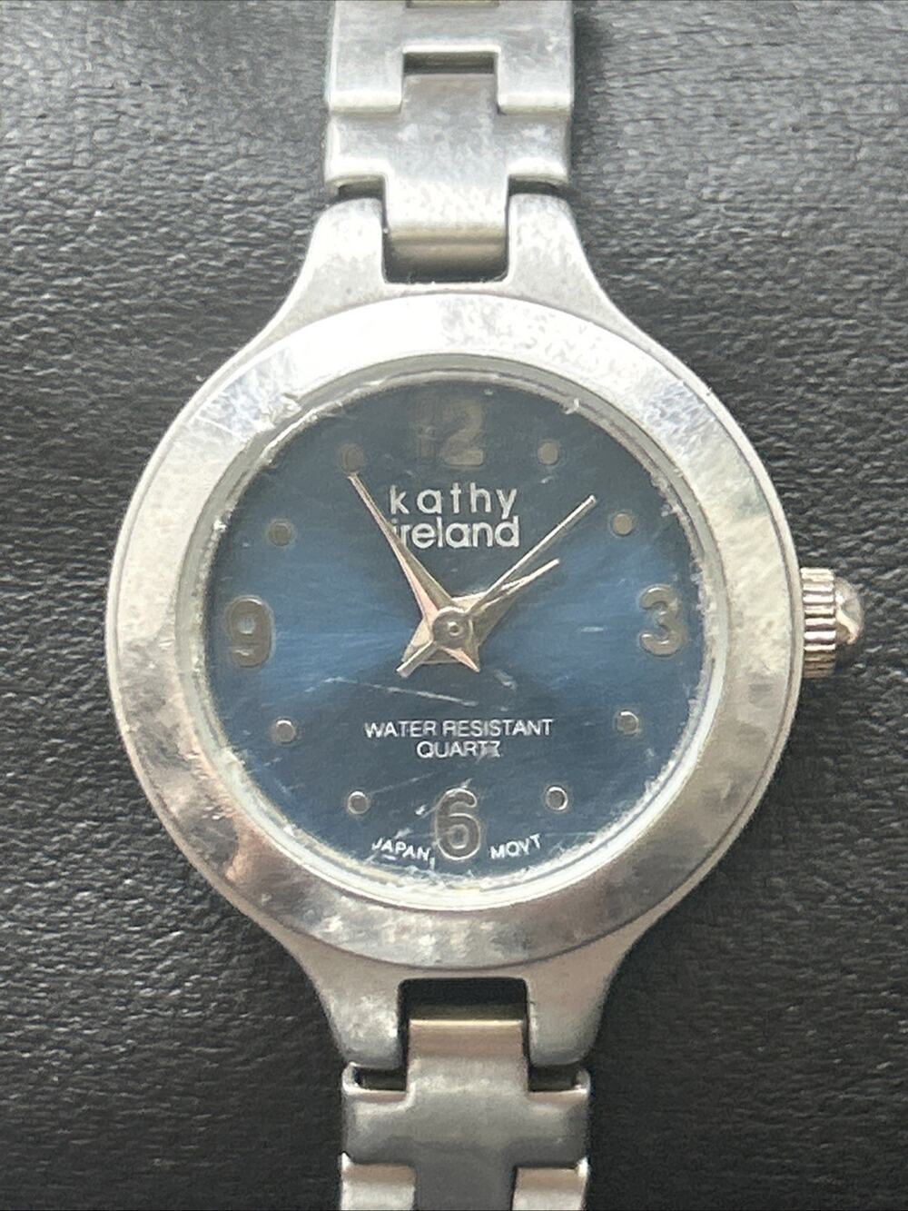 Kathy Ireland Silver Tone Blue Dial Women’s Quartz Watch
